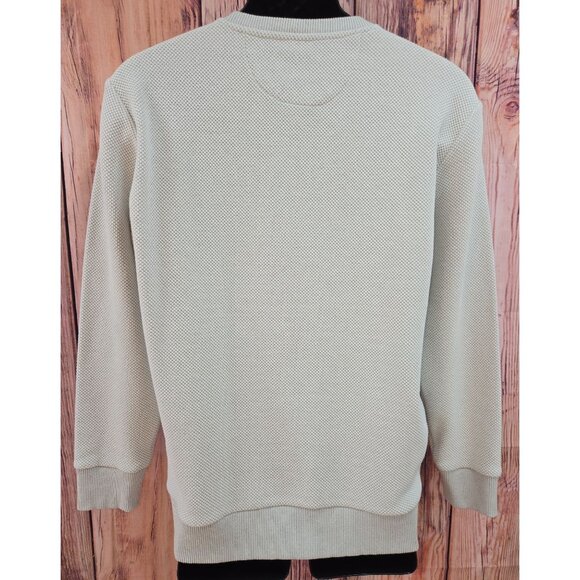 Zara Mens Textured Knit Crewneck Sweater Medium - Picture 2 of 8